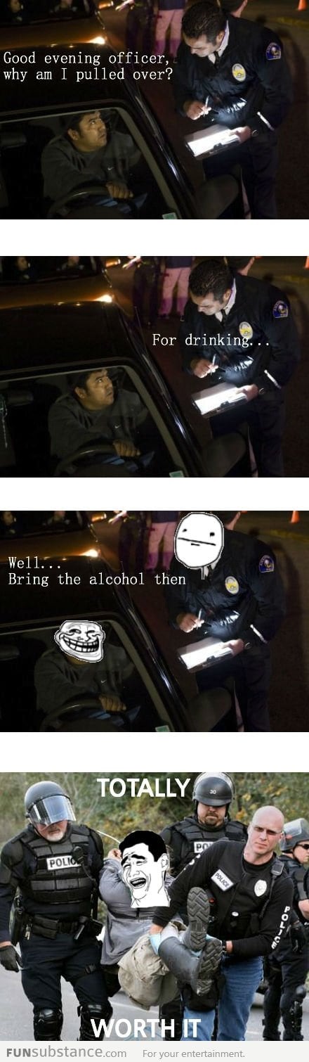 Trolling the police