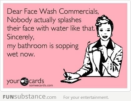 Dear face wash commercials