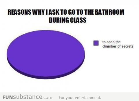 Why I go to the bathroom