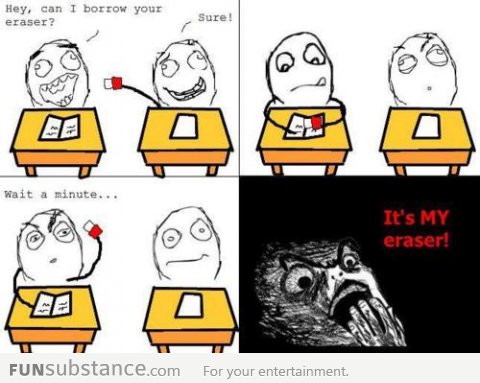 It's my eraser!!