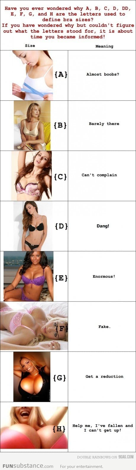 B**bs cup size guide