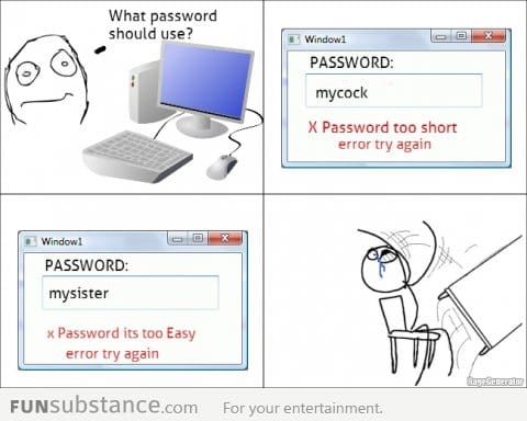 Scumbag password box