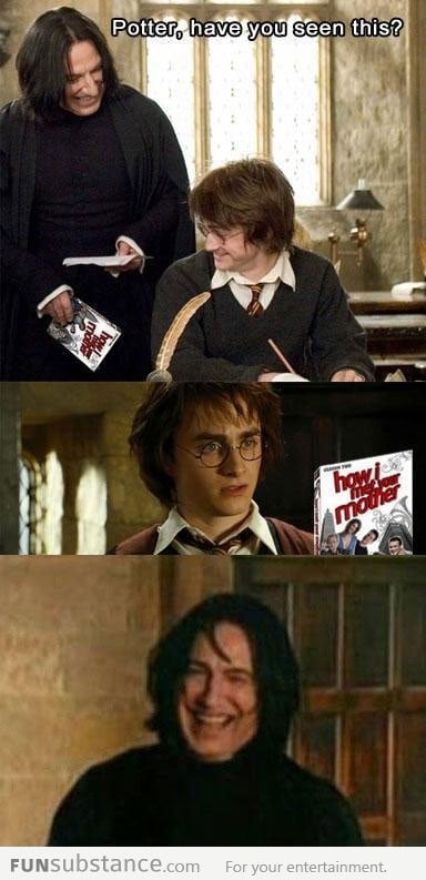 Snape trolling Harry Potter