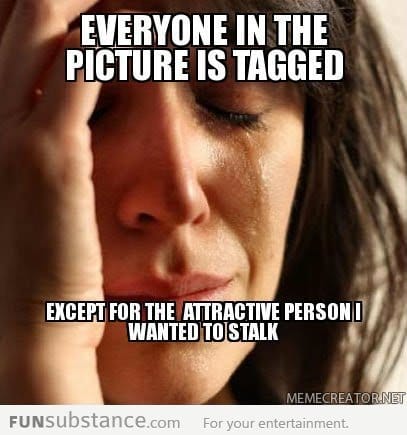 First world problem on Facebook