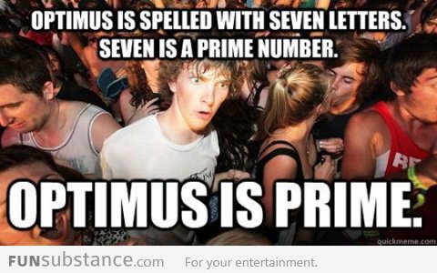 Sudden Clarity...