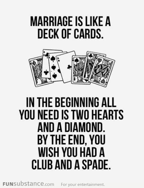 Love is like a deck of cards