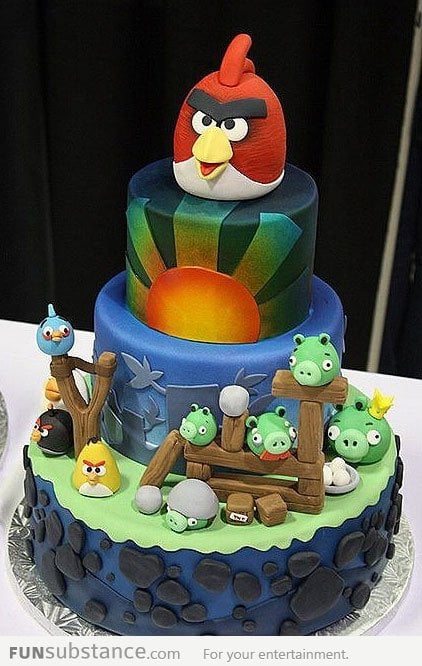 Awesome Angry Birds Cake