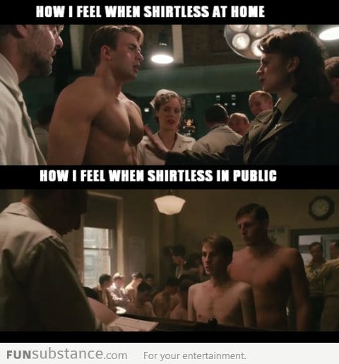 How I feel when shirtless in public