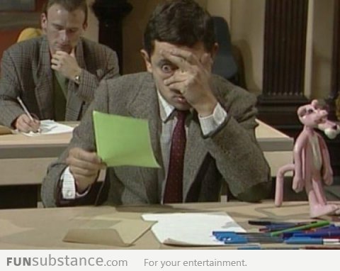 Your face during exams