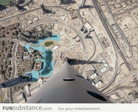 Awesome View from Top of Burj Khalifa