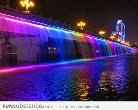 Beautiful Rainbow Waterfall
