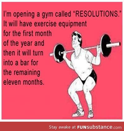 Resolutions gym