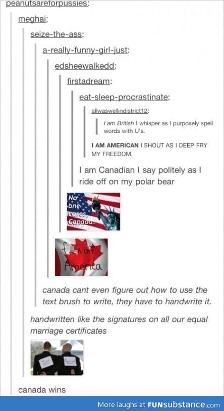 Canada wins