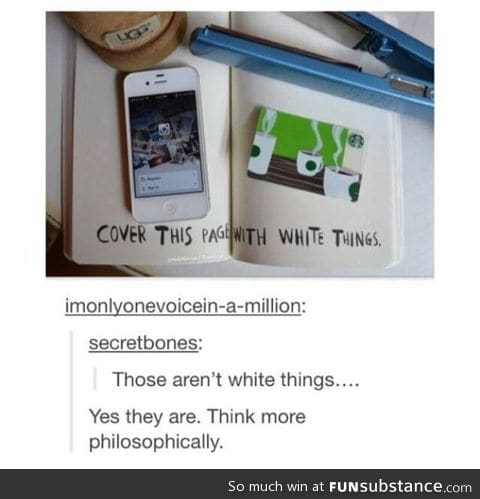 White things