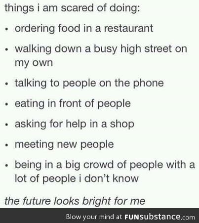 The future looks bright for me