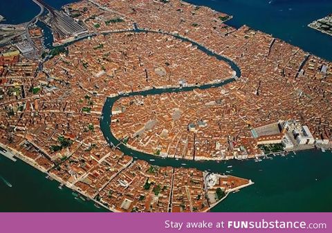 Venice, Italy from above