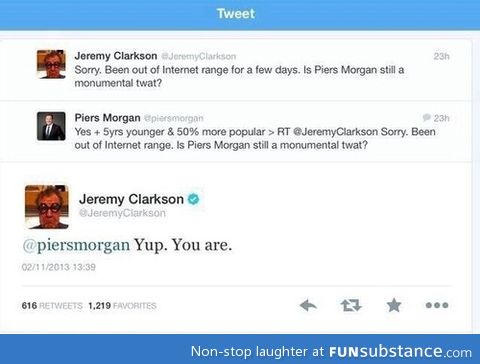 Jeremy clarkson wins the internet again