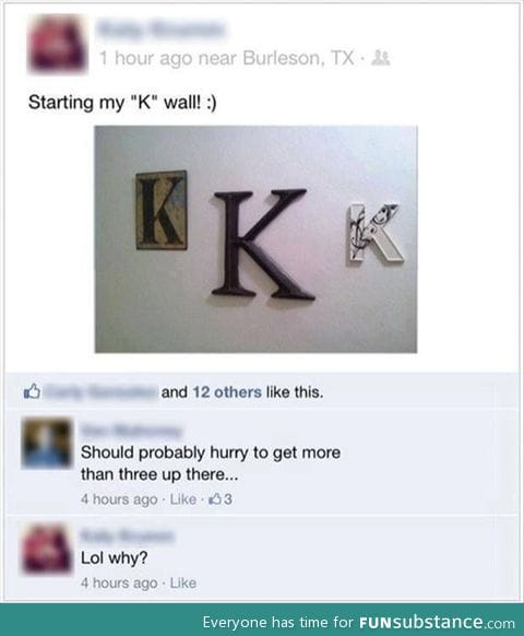 The k wall