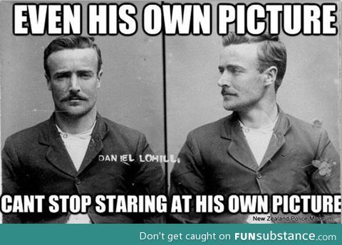 Ridiculously photogenic convict