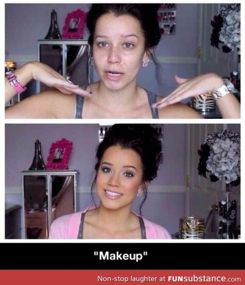 Makeup does wonders