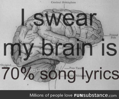 I usually have a song stuck in my head during an exam!