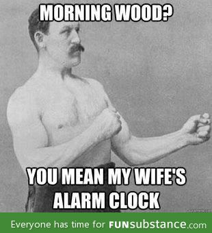 Wife's new alarm clock
