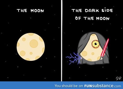 The real dark side of the moon