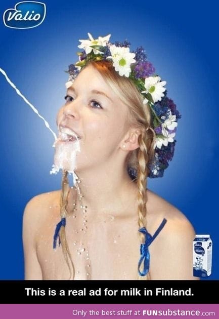 Milk ad in finland