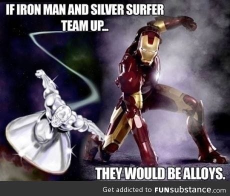 Ironman and silver surfer