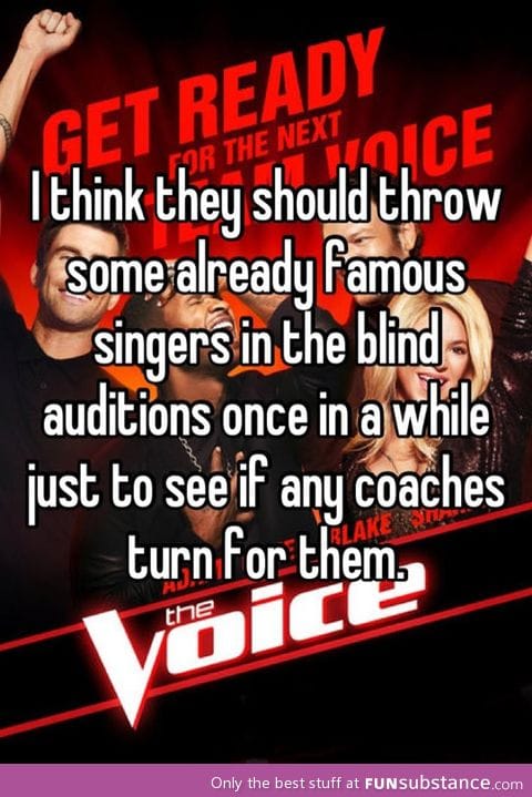 A very good idea for The Voice