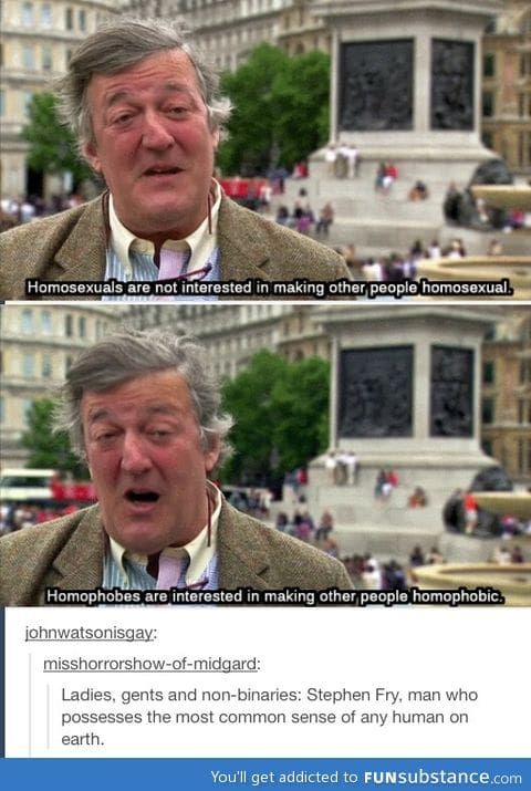 Wise words from Stephen Fry