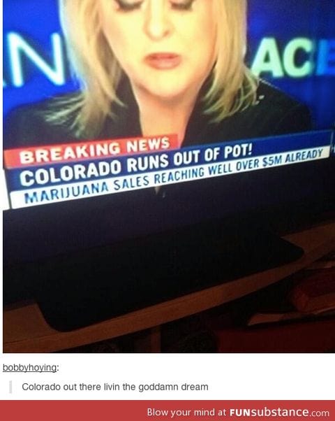 Colorado runs out of pot
