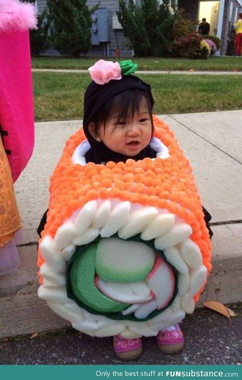 The cutest piece of sushi you'll see today