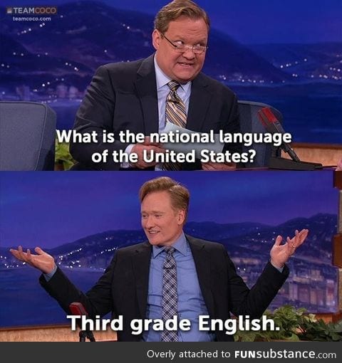 Conan telling it how it is