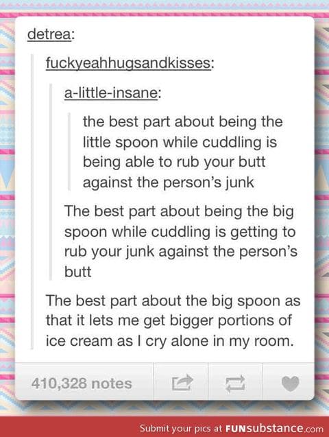 Why being the big spoon is the best