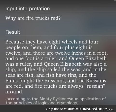 Why are fire truck red?