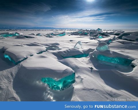 The world famous listerine mines of Lake Baikal, Siberia