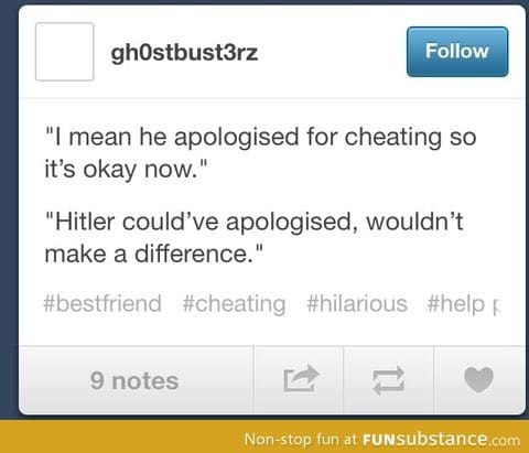 Apologizing makes everything better