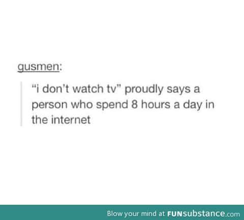 I watch it online