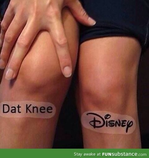 They knee and
