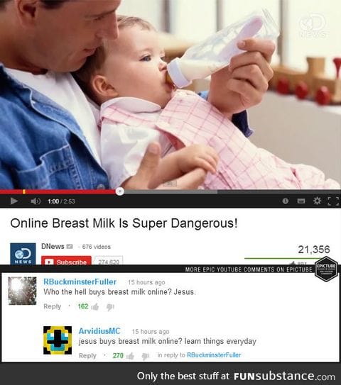 Online breast milk