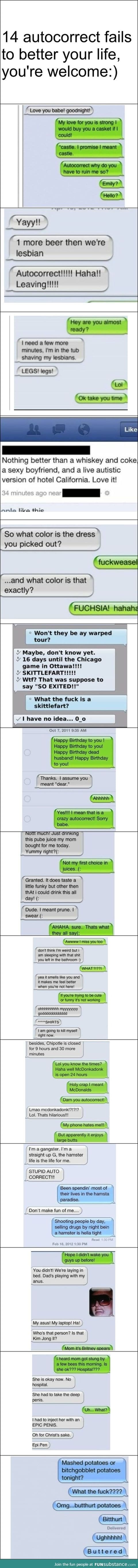 Auto correct fails