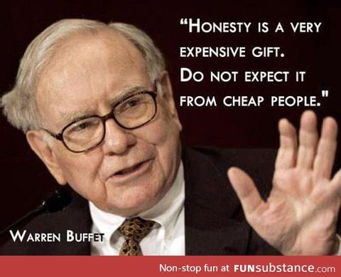 Wise words from warren buffet