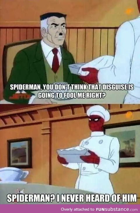 Spiderman's disguise