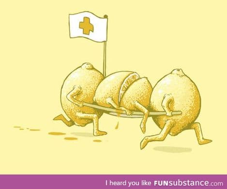 Haha, LemonAID! Get it?! No, ok....