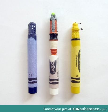 i would never use these crayons if my life depended on it! they're so cool!