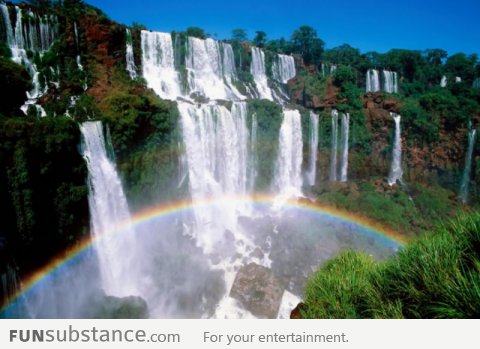Paradise at a waterfall