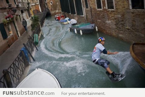 Just wakeboarding in Venice