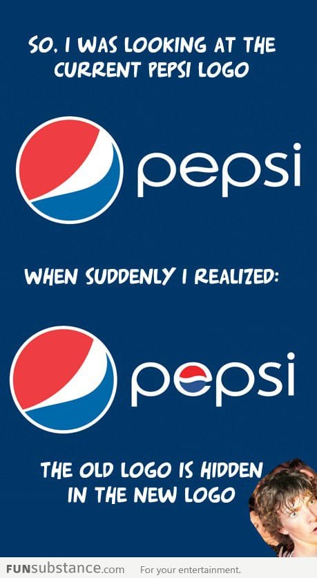 I was looking at the Pepsi logo