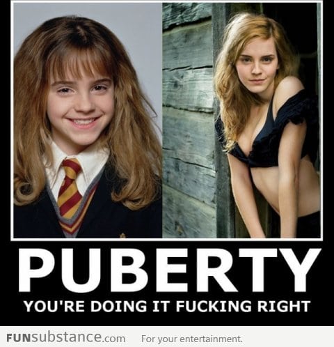 Emma Watson doing puberty right